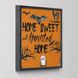 Home Sweet Haunted Home Halloween Peel And Stick Photo Tile