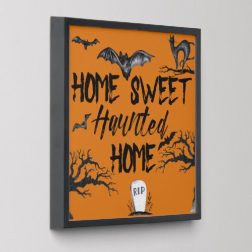 Home Sweet Haunted Home Halloween Peel And Stick Photo Tile