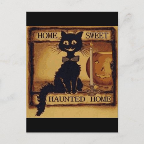 Home Sweet Haunted Home Postcard