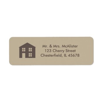 Home Sweet Home Address Label by rumored at Zazzle