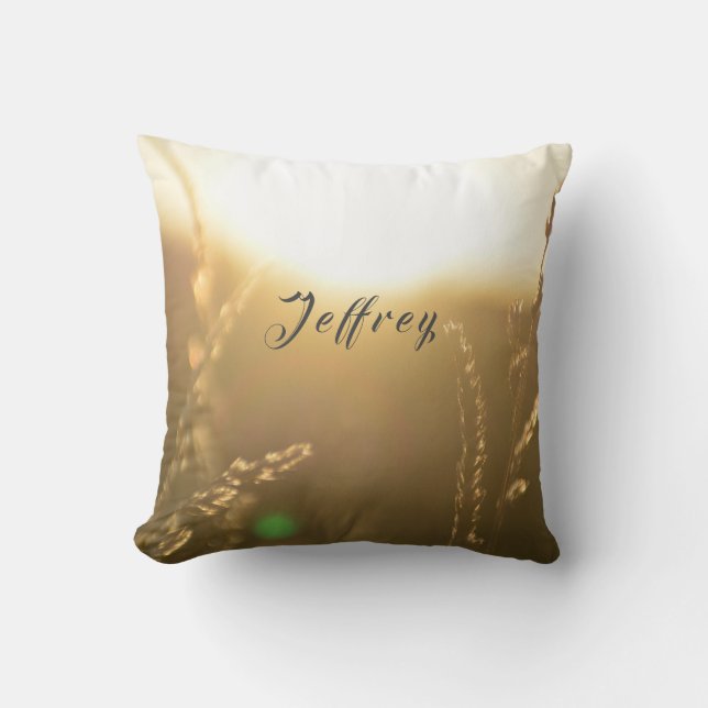 Home sweet home and your name throw pillow (Front)