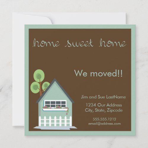 home sweet home personalized invite