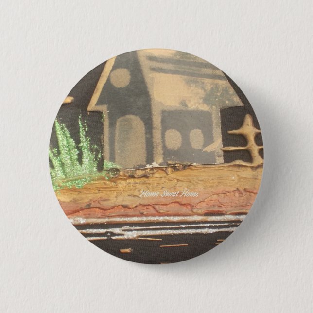 Home Sweet Home Art Print Button (Front)