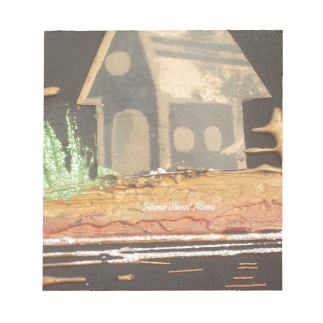 Home Sweet Home Art Print Notepad (Front)