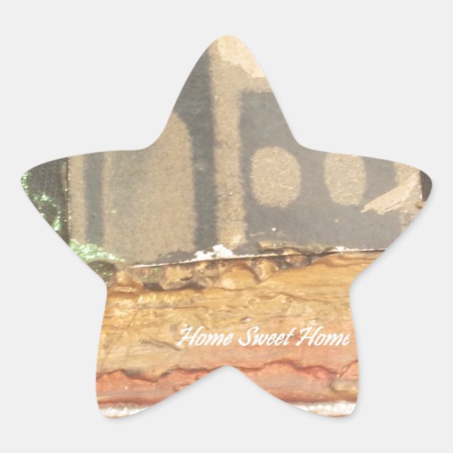 Home Sweet Home Art Print Star Sticker (Front)
