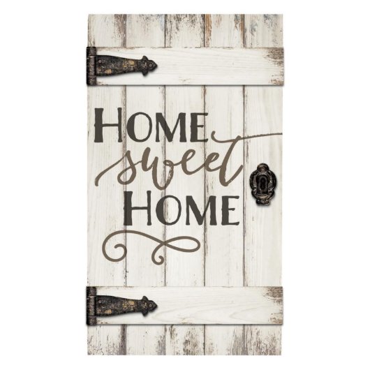 Home Sweet Home Barn Door Pallet Plaque (Front)