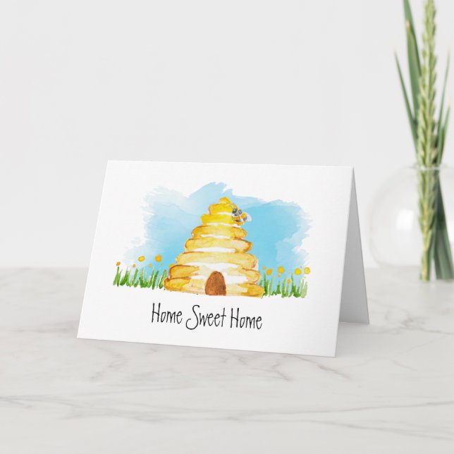 Home Sweet Home Bee New Home Card (Front)
