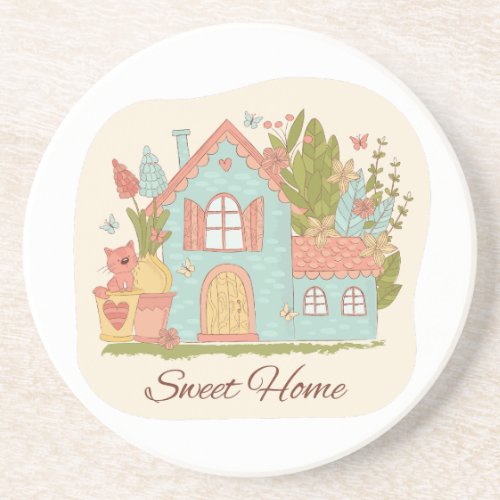 Home Sweet Home birthday christmas gift Coaster