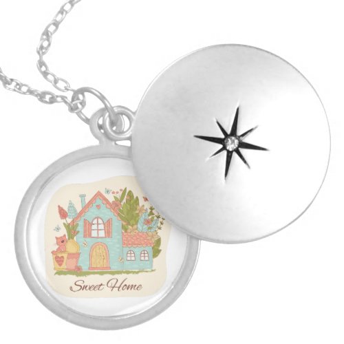 Home Sweet Home birthday christmas gift Locket Necklace