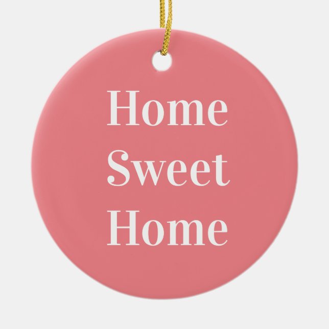 home sweet home ceramic ornament (Front)