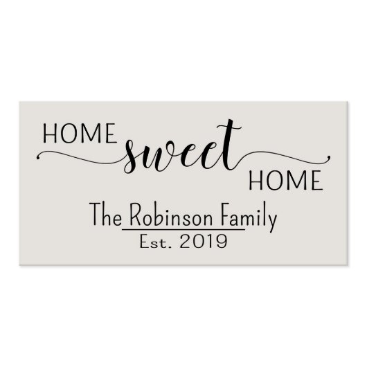Home Sweet Home Charming White Hanging Wall Sign (Front)