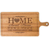 Home Sweet Home Cherry Wood Cutting Board (Front)