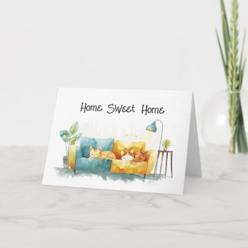 Home Sweet Home Congratulations Real Estate Card by thepapershoppe at Zazzle