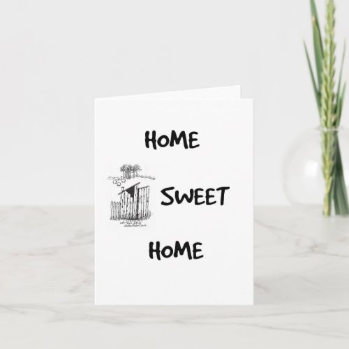 Home Sweet Home Country Art Housewarming Card