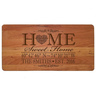 Home Sweet Home Craft Cherry Wooden Cutting Board