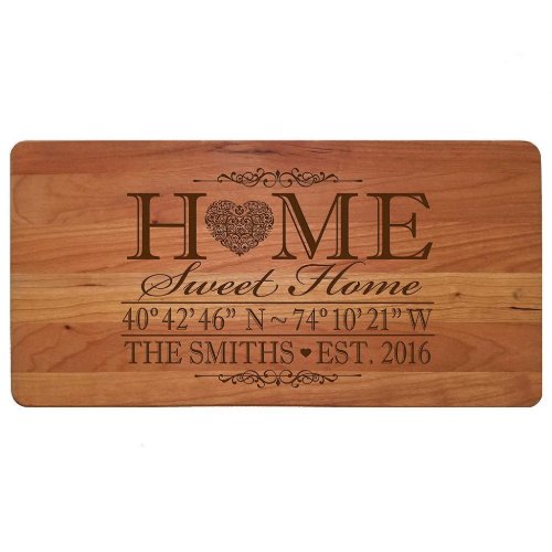 Home Sweet Home Craft Cherry Wooden Cutting Board
