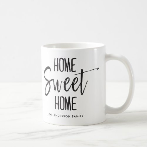 Home Sweet Home  Custom Family Name Coffee Mug