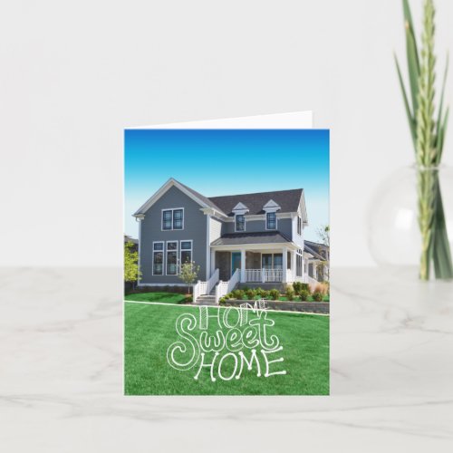 Home Sweet Home Custom Photo Change of Address Thank You Card