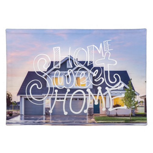 Home Sweet Home Custom Photo Cloth Placemat