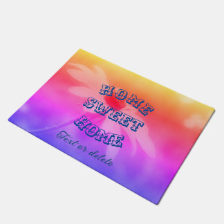 Home Sweet Home Daisy Flower Personalized Doormat