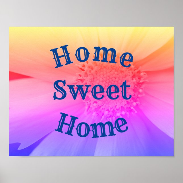 Home Sweet Home Daisy Flower Poster (Front)