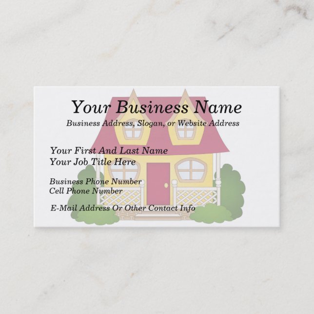 Home Sweet Home - Daytime Business Card (Front)