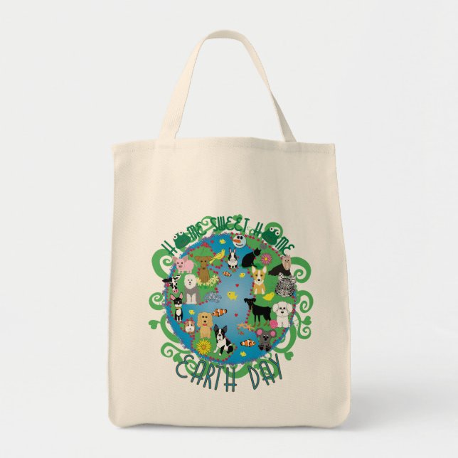 Home Sweet Home Earth Day Animals Bag (Front)