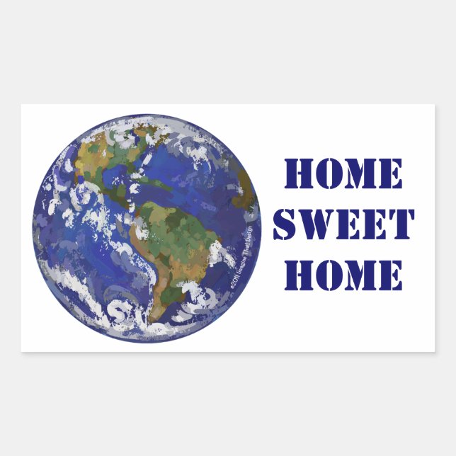 Home Sweet Home Earth Stickers (Front)