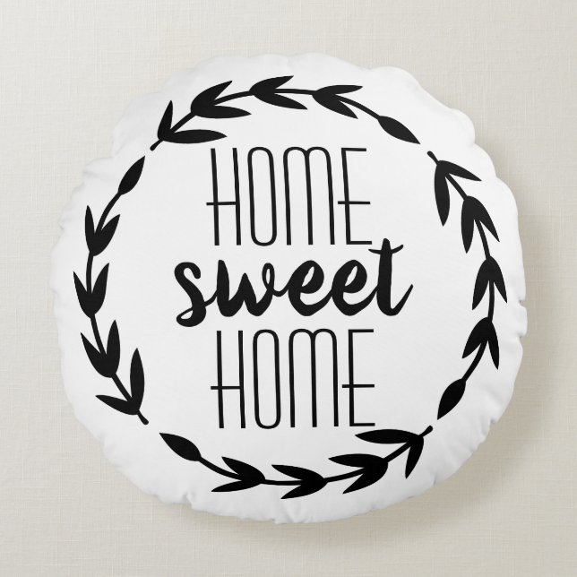 Home Sweet Home Farmhouse Pillow (Front)