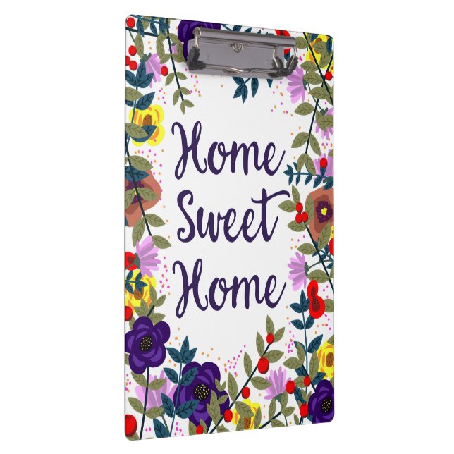 Home Sweet Home Floral Reef Clipboard (Right)