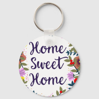 Home Sweet Home Floral Reef Keychain