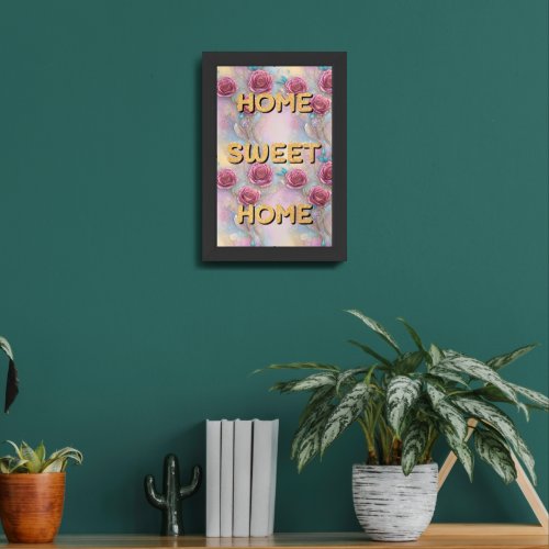 Home sweet home framed art