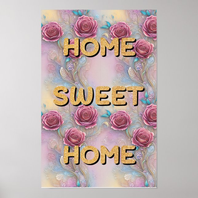 Home sweet home framed art (Front)