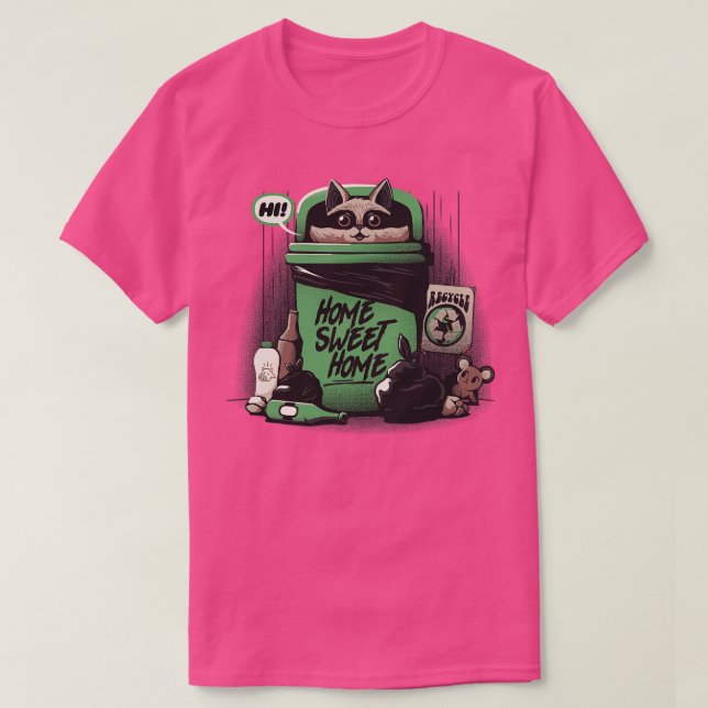 Home Sweet Home Garbage Raccoon by Tobe Fonseca T-Shirt (Design Front)