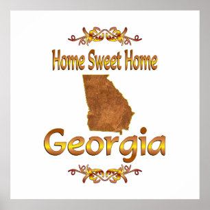 Home Sweet Home Georgia Poster