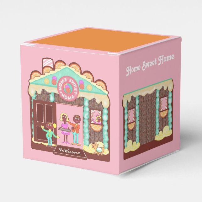 Home Sweet Home gift box/ dollhouse Favor Boxes (Front Side)