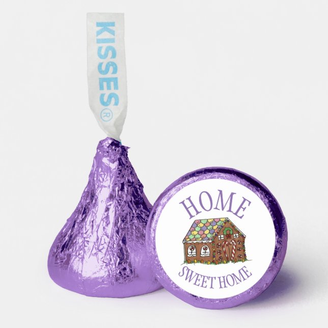Home Sweet Home Gingerbread House Holiday Hershey®'s Kisses® (Front)