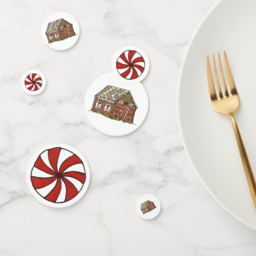 Home Sweet Home Gingerbread House Peppermint Candy Confetti