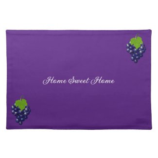 Home Sweet Home Grapes on Royal Purple