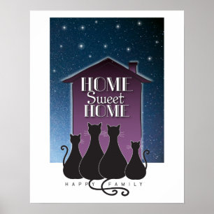 Home sweet home - Happy family Poster