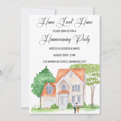 Home Sweet Home House Warming Party Invitation