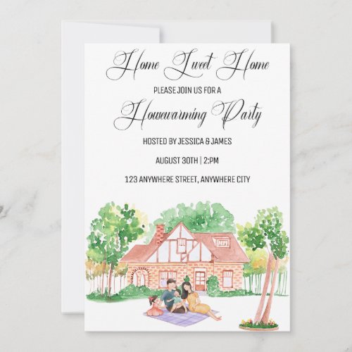 Home Sweet Home House Warming Party Invitation