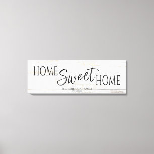 Home Sweet Home Housewarming  Canvas Print