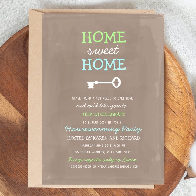 Home Sweet Home Housewarming Invite (More Colors) (Creator Uploaded)