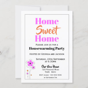 Home Sweet Home Housewarming Party Invitation