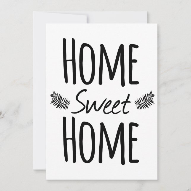 Home Sweet Home Housewarming Party Invitations (Front)