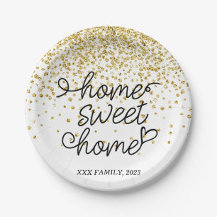 home sweet home , housewarming party paper plates