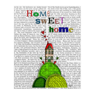 Home Sweet Home Illustration Acrylic Print