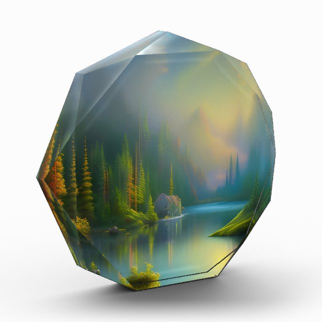 Home Sweet Home in the woods  Acrylic Award (Left)