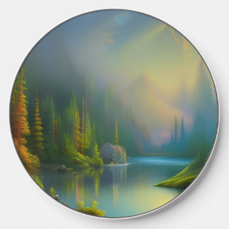 Home Sweet Home in the woods   Wireless Charger